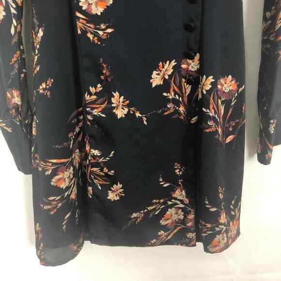 Equipment Long Sleeve V-Neck Women's Floral Faux Wrap Dress Size XS - Picture 7 of 14